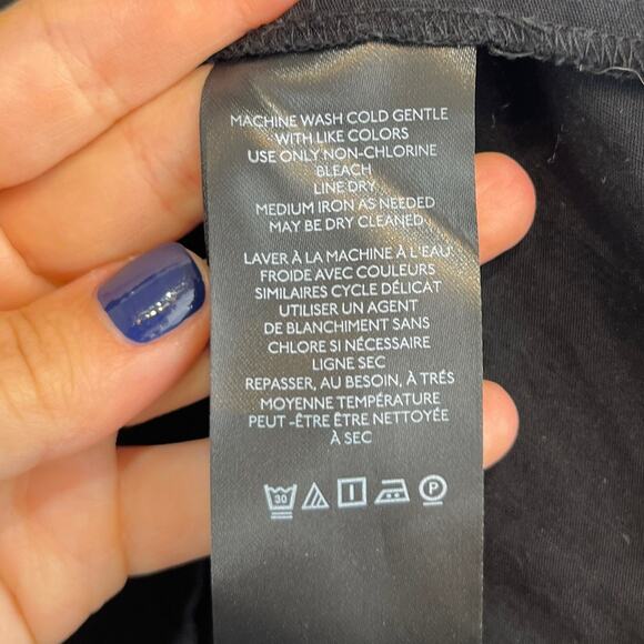 by ANTHROPOLOGIE Long Sleeve Sweetheart Slim Mini Dress LBD Stretch Black Size 6 - Picture 9 of 11